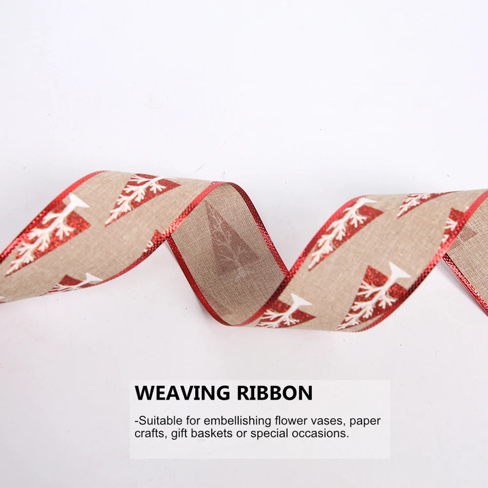 

Crafting Pine Tree Webbing Christmas Ribbons Wrapping Decorate Gift Decorations