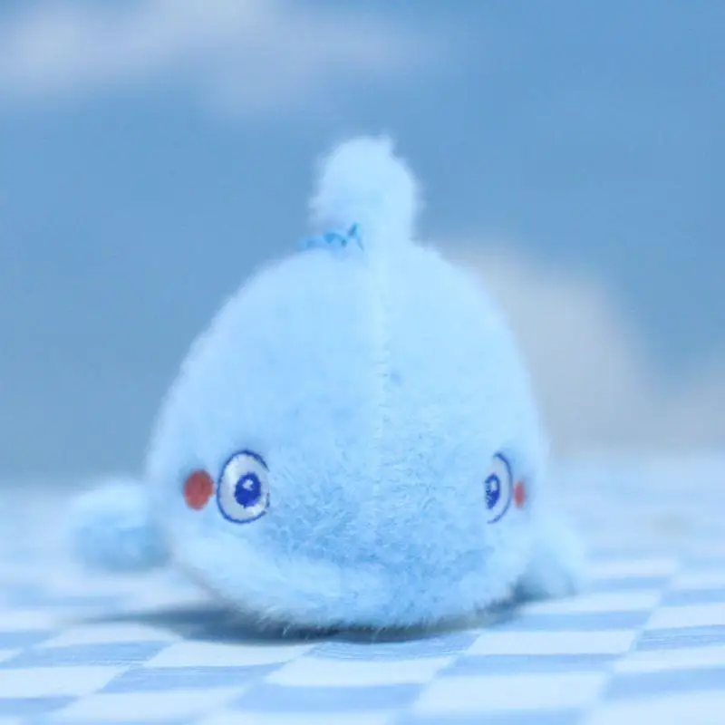 1Pcs Sea Animal Toy Stuffed Animal Fish Bag Pendant 12CM Cartoon Super Soft Seal Whale Dolphin Plush Keychain Kids Birthday Gift