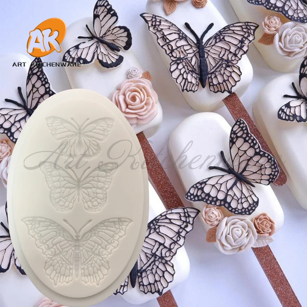 Butterflies Fondant Silicone Mold Cake Molds DIY Cake Decorating Tools Chocolate Gumpaste Moulds Candy Resin Clay Mould