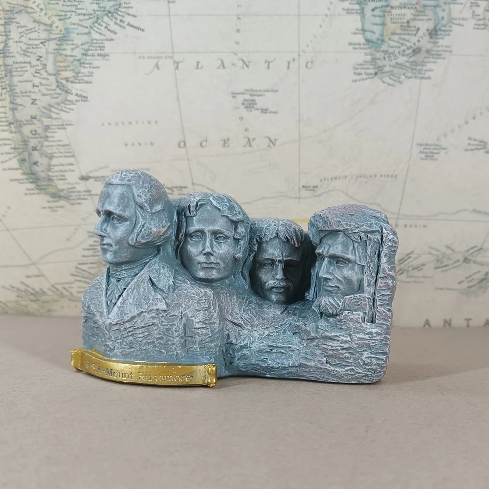 Famoso edificio del Monte Rushmore, Presidente Hill, Estados Unidos, Bruce, Lincoln, decoración para sala de estar, artesanías, figura de regalo