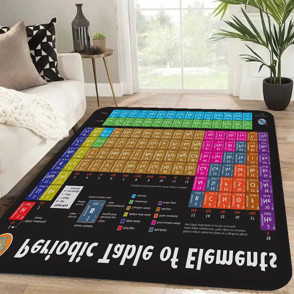 Periodic Table of Elements Kitchen Mat Cheaper Anti-slip Modern Living Room Balcony Printed Modern Home Decor