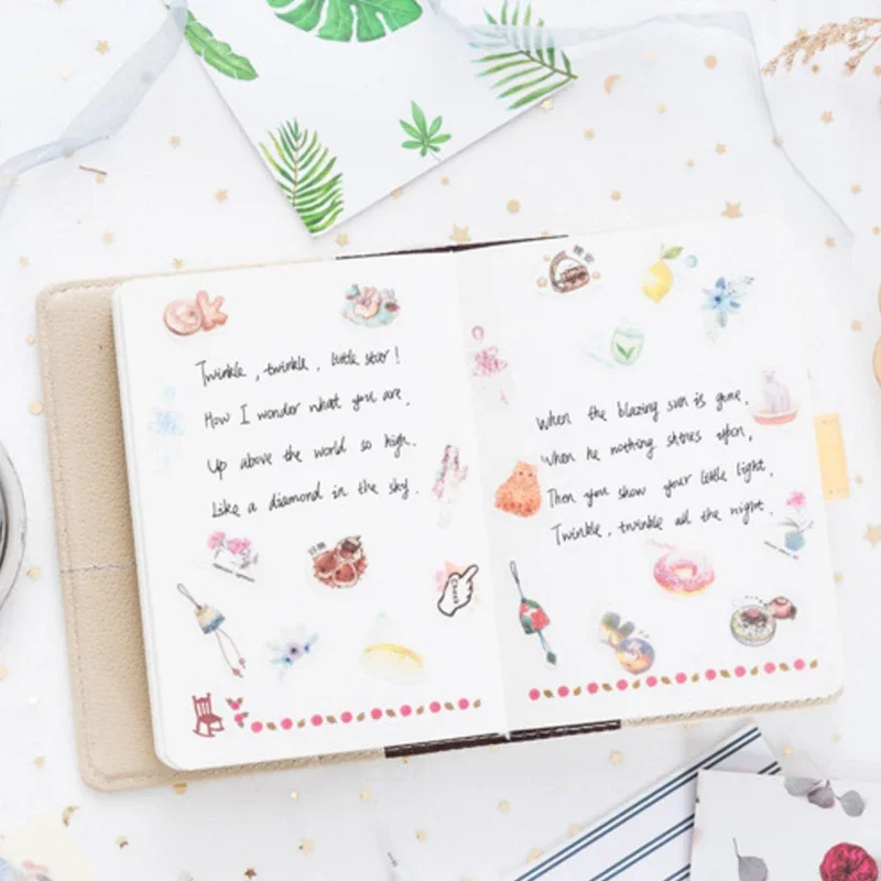 40 ชิ้น/ล็อตเกาหลีพิเศษน้ํามันสติกเกอร์สติกเกอร์ตกแต่ง DIY Album Diary Scrapbooking ป้ายสติกเกอร์สมุดภาพ