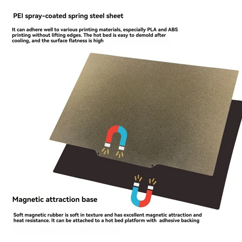 3D Printer 310x210mm PEI Double Side Powder Coating Steel Sheet for 300x200mm Print Size Machines-DT30