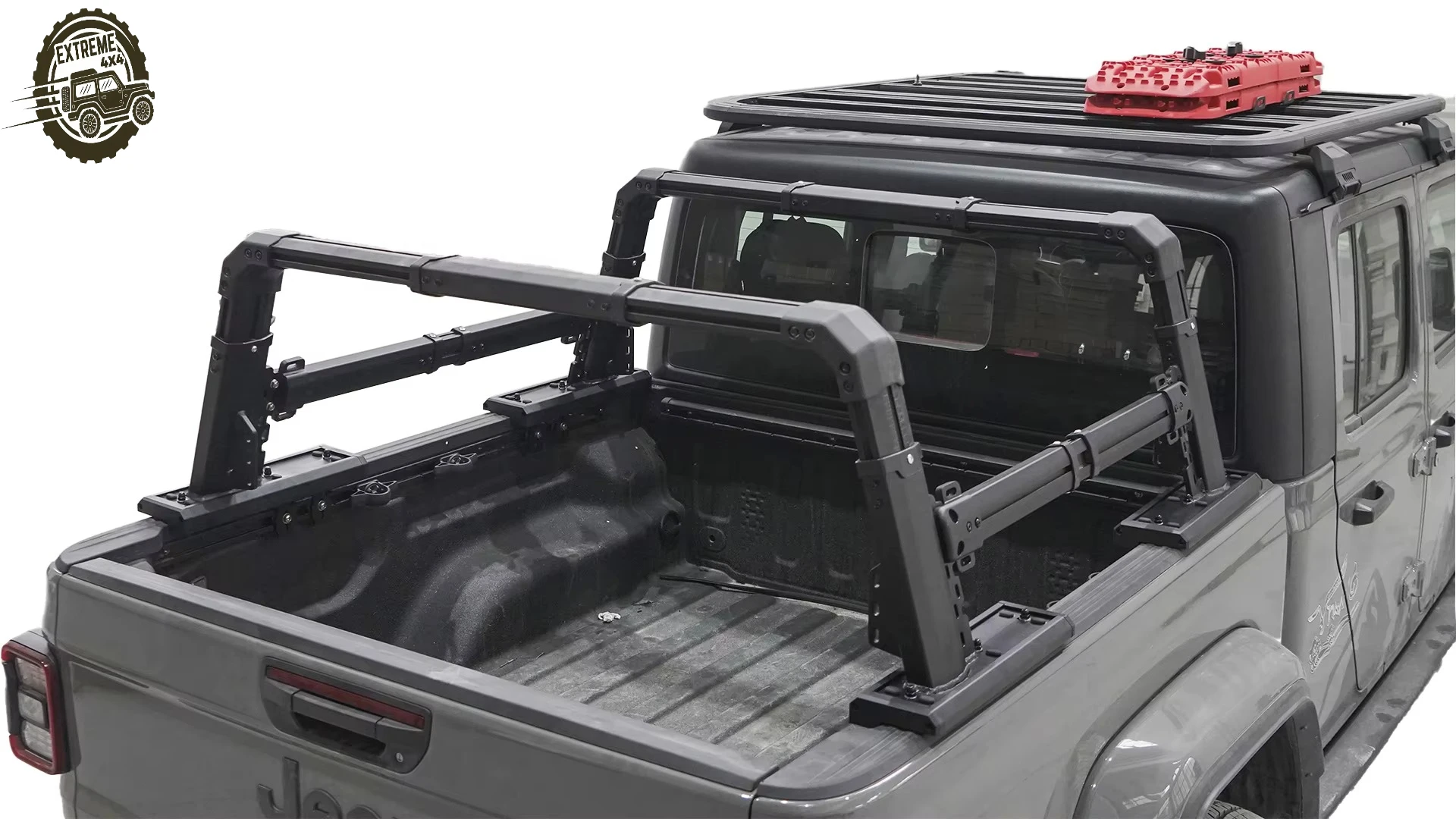 Barra Antivuelco Universal para Camioneta con Vigas Laterales, Soporte Universal para Plataforma de Camioneta para Tacoma, Tundra, F-150, RAM, Silverado, Ranger, Hilux, D-MAX, L200