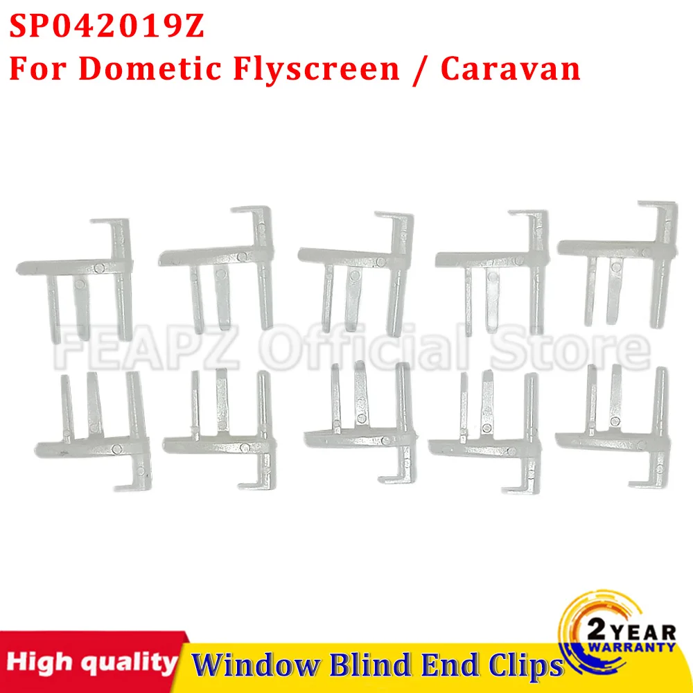 

5 X Pairs Window Blind End Clips 5 L/H & 5 R/H SP042019Z Repair Parts For RV Motorhome For Seitz Dometic Flyscreen / Caravan