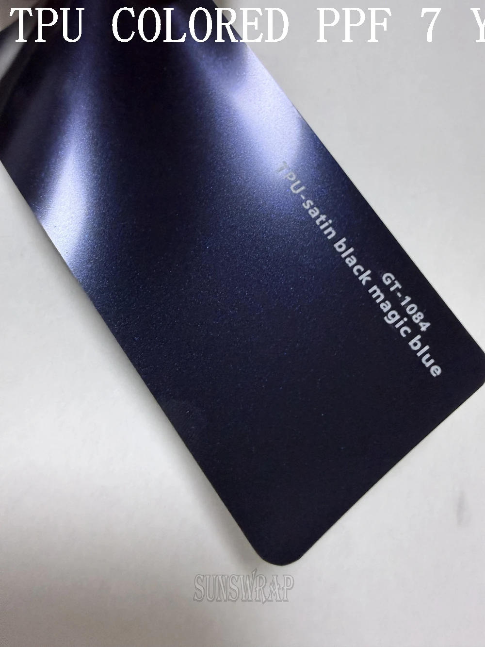 Easy Wet Instal Super Matte Satin Black Iridescent Blue TPU Color PPF Paint Protection Film for Car Boat Yacht Aircraft 5x52ft