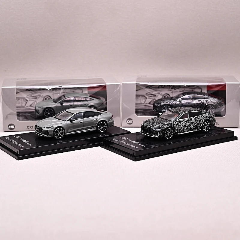 CM Modello 1/64 RS7 Sportback Modello di Auto di Lusso Ad Alte Prestazioni Auto Diecast Toy Station Veicolo con Display Box