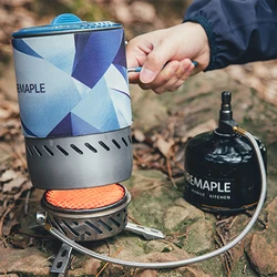 Fire-Maple Gas Stove Windproof Heat Exchanger Pressure-regulator Valve Camping Backpacking Mars Radiant Stove System Compact