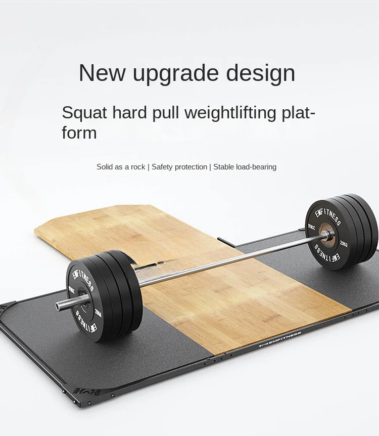 Lifting Platform 50mm Thick Wood Board Training Squat Hard Pull Table Gym Commercial Use