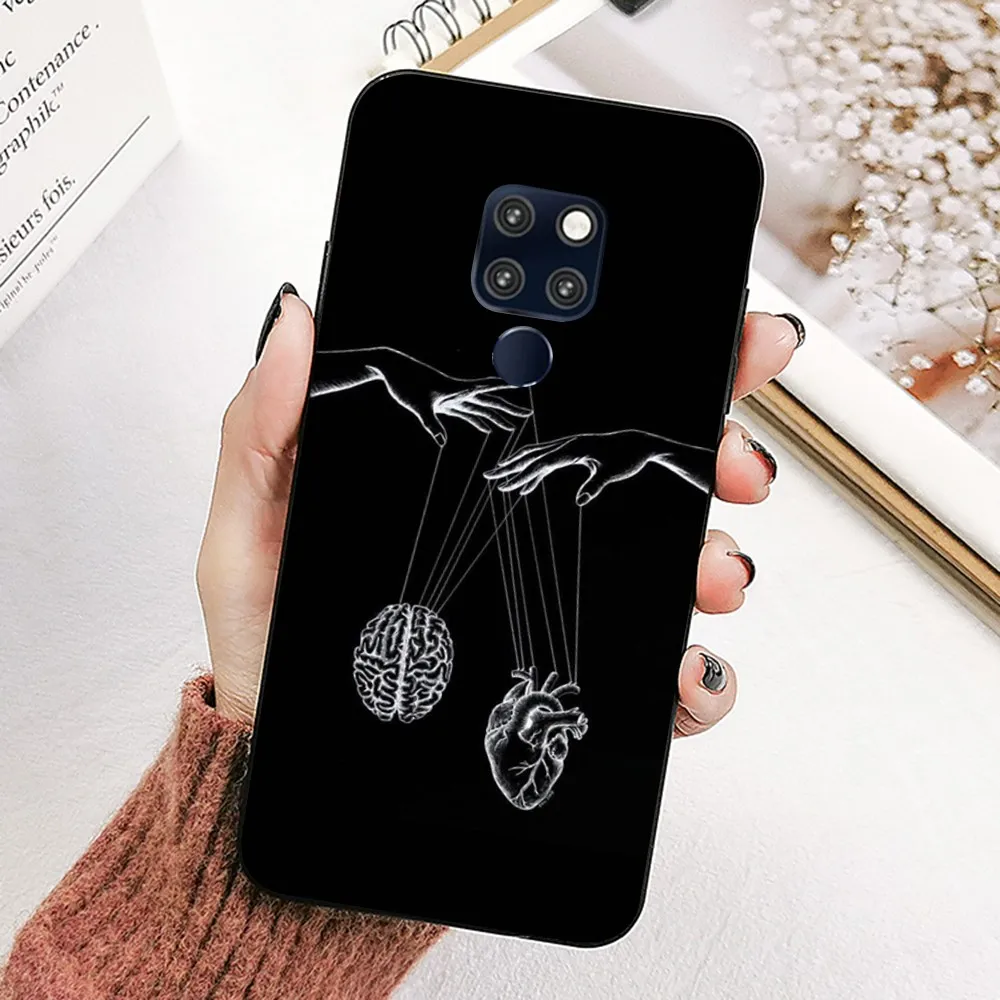 Human Organs Brain Phone Case For Huawei Mate 10 20 30 40 50 lite pro Nova 3 3i 5 6 SE 7 pro 7SE