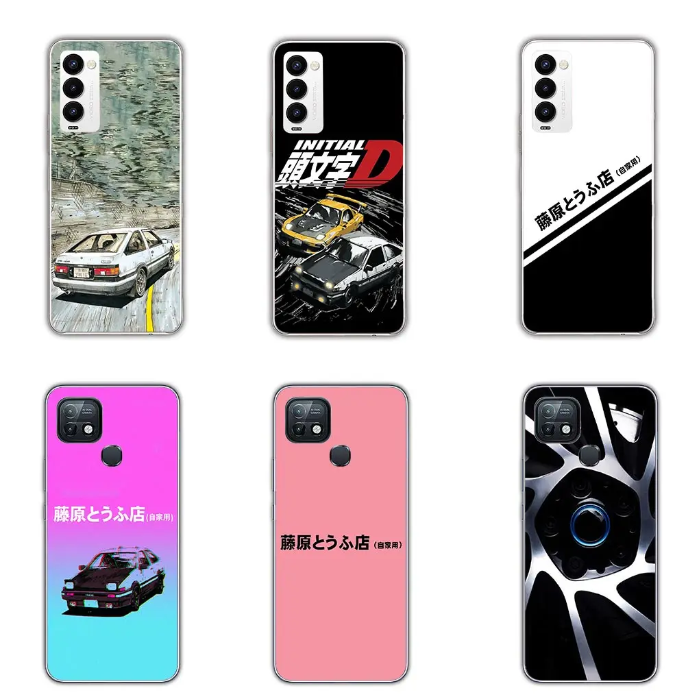 Cartoon Initial D AE86 InitialD Luxury Car for Motorola Moto Edge 50 40 Pro 30 neo 20 Lite Ultra One Fusion E22 G85 Cover Case