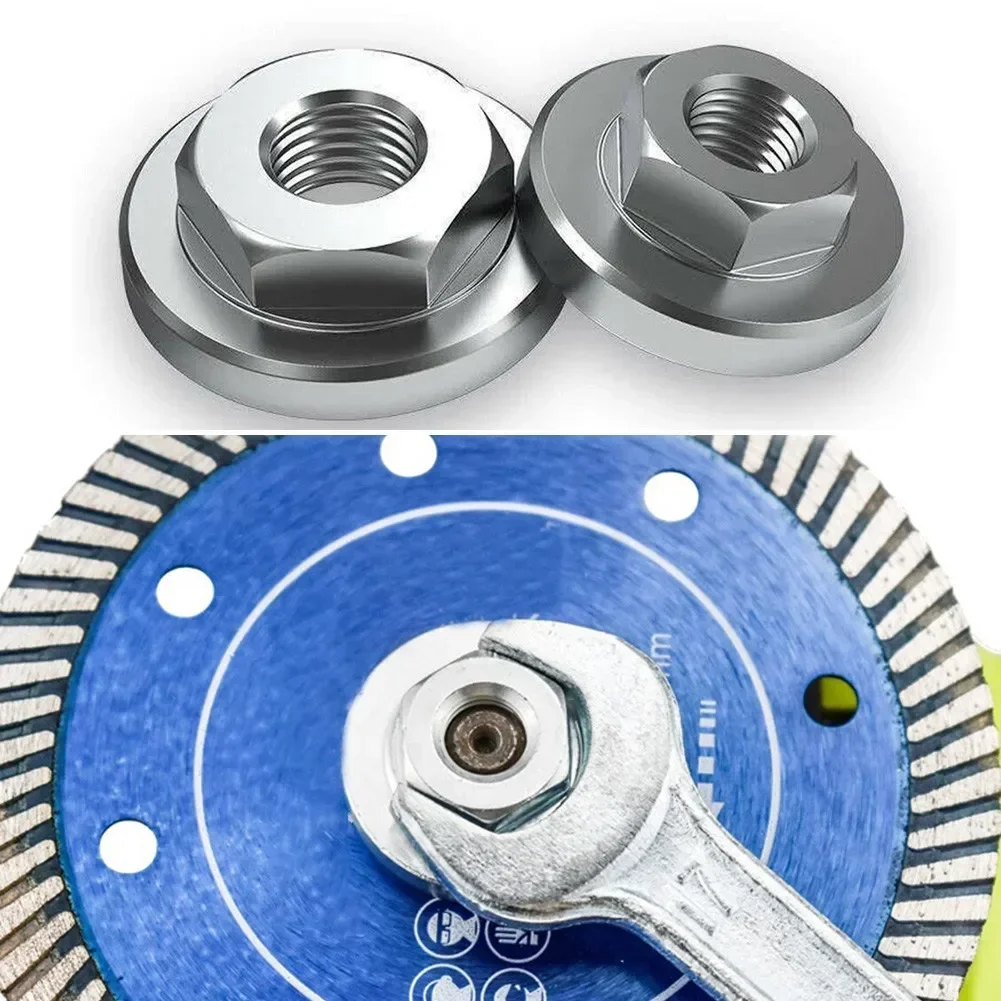 1Pc M14 Hexagon Flange Nut For Angle Grinder Disc Quick Change Locking Flange Nut Quick Release Power Tools Accessories view 5