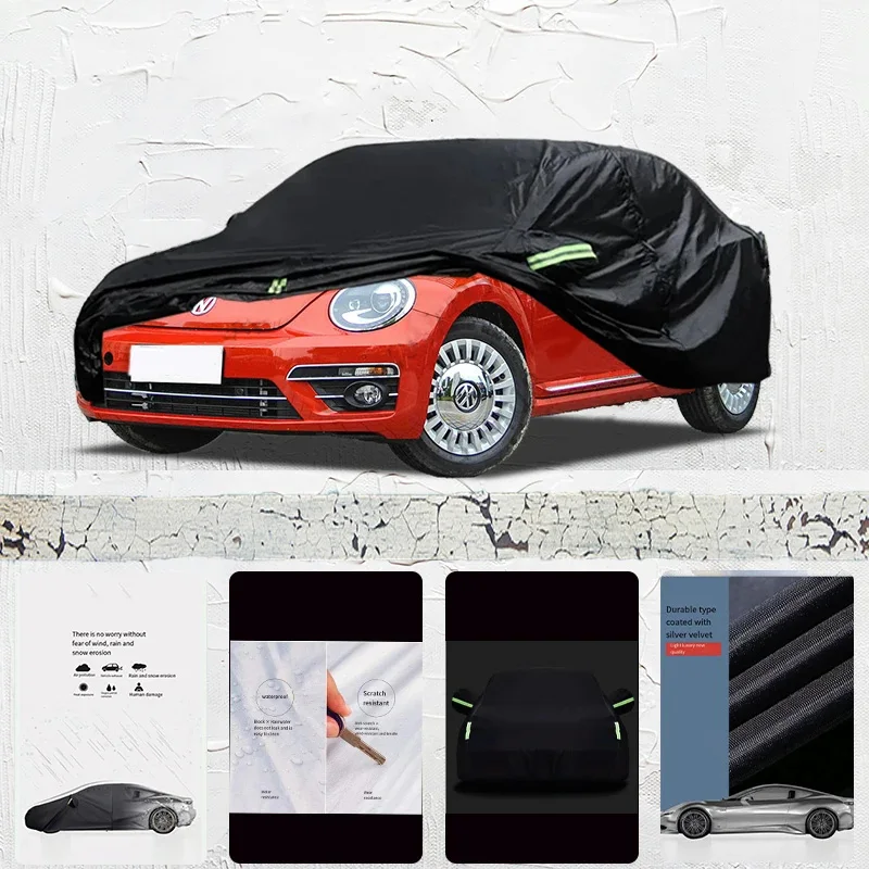 For Volkswagen-Beetle Auto Anti snow Anti dust Anti-uv Anti peeling paint And Anti Rainwater 210t Car cover protection