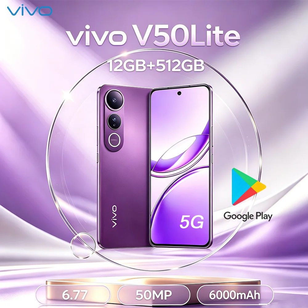 Vivo V50 Lite 5G: 6.77" 120Hz, 12GB/512GB, 50MP Camera, 6500mAh Phone