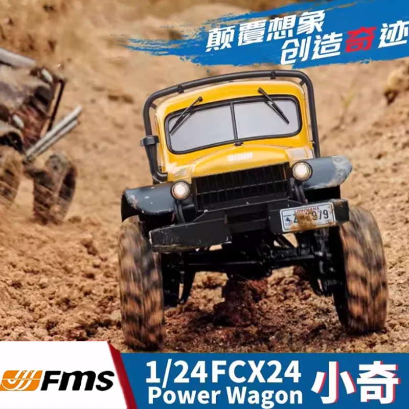 Fms Xiaoqi Climbing Vehicle Rc Remote Control Off Road Vehicle 4wd Electric Vehicle Model Toy Truck 1/24 Car Model Children Toy