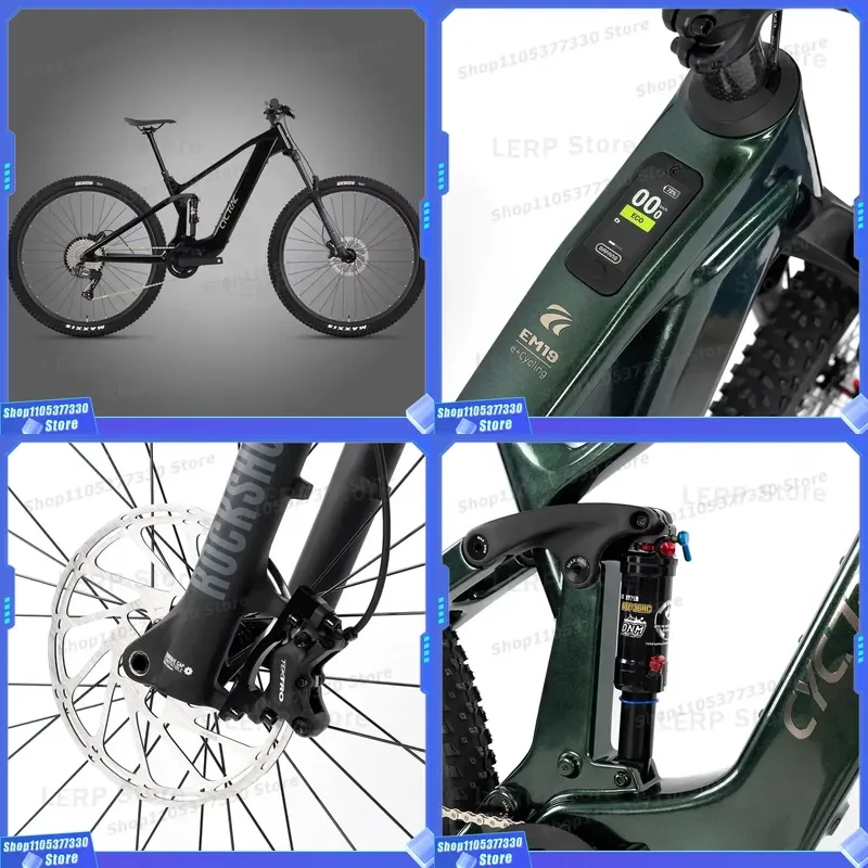 BAFANG M820 2026 Electric Mountain Bike Full Suspension 250W Carbon Fiber Frame ROCKSHOX Fork 12-Speed 48V 150Km Range KS