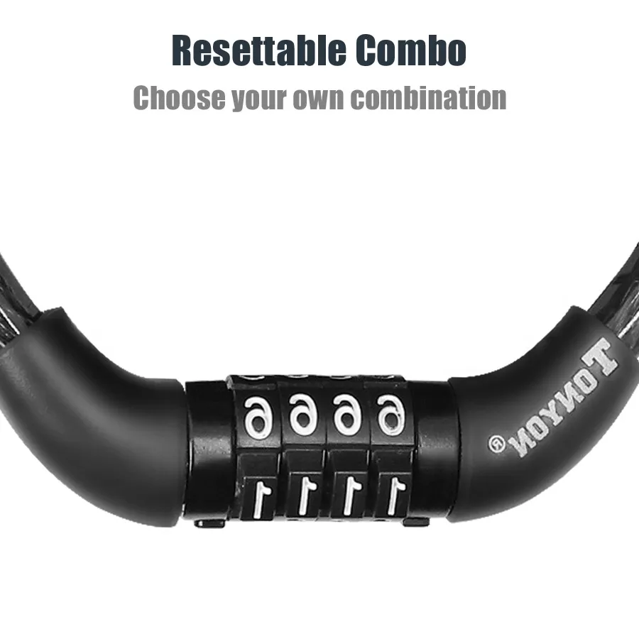 Electric Scooter Anti-theft Bike Lock for Ninebot ES1 ES2 ES3 ES4 Padlock Motorcycle 4 Password Chain Safety Combination Lock