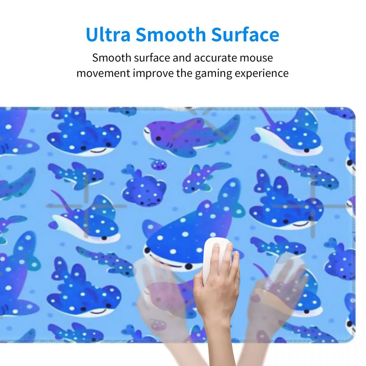 Polka Dot Shark Rubber Keyboard Pads