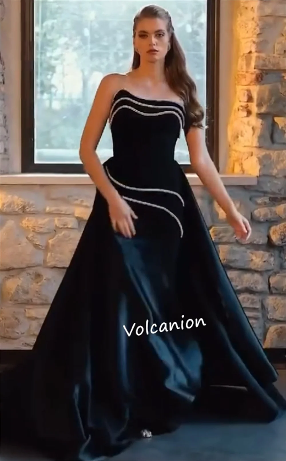 Длинные платья трапециевидной формы без бретелек с рюшами Charmeuse по индивидуальному заказу, для выпускного вечера, простые элегантные одинаковые платья