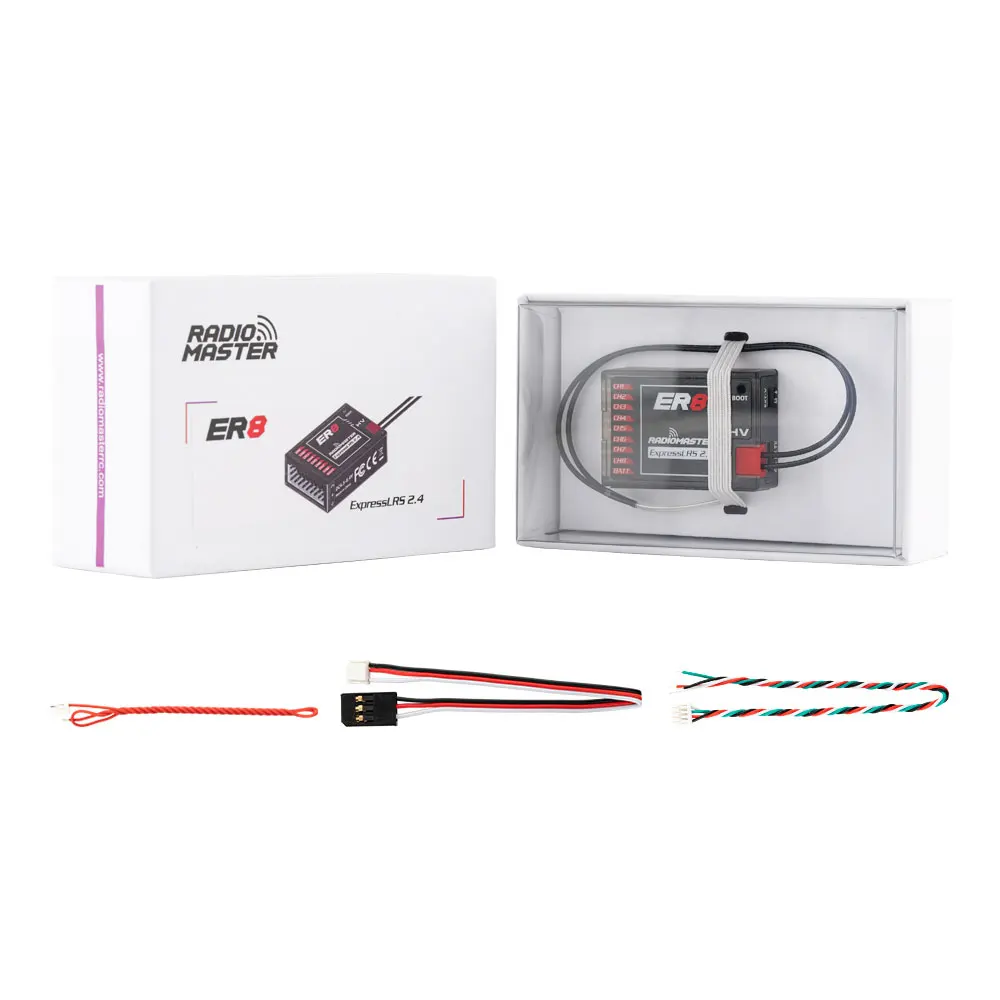 Radiomaster ER8 8CH PWM CRSF ExpressLRS Empfänger 2,4 GHz 100 mW Dual-Antenne – Detail 22