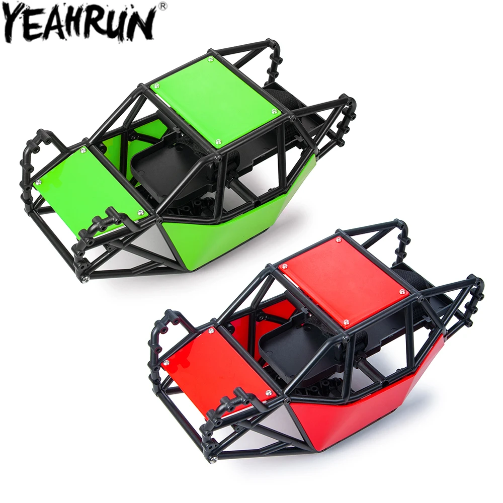 YEAHRUN Nylon Plastic Roll Cage Body Shell Kit for 1/10 Axial SCX10 II 90046 RC Crawler Car Rock Buggy Chassis DIY Parts