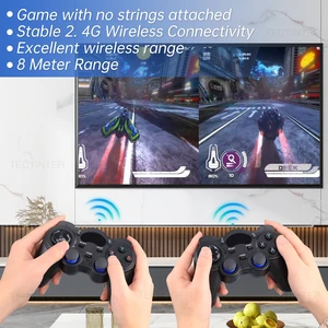 2.4G وحدة تحكم Gamepad Android عصا التحكم اللاسلكية مع محول OTG لجهاز PS3 / الهاتف الذكي للكمبيوتر اللوحي صندوق التلفزيون الذكي 8 لوحة مبيعات رئيسية لجهاز استقبال Denon - No8