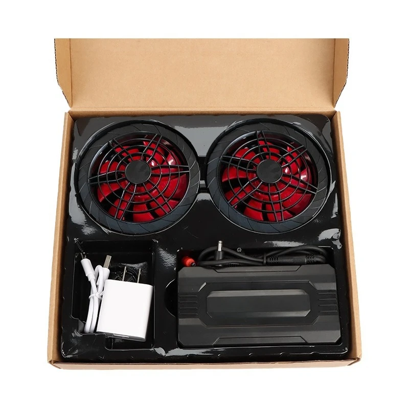 Cooling Air Conditioner Clothing 12V with Fan Power Supply Accessories with Fan Clothes Fan WorkBattery Full Set of Accessories