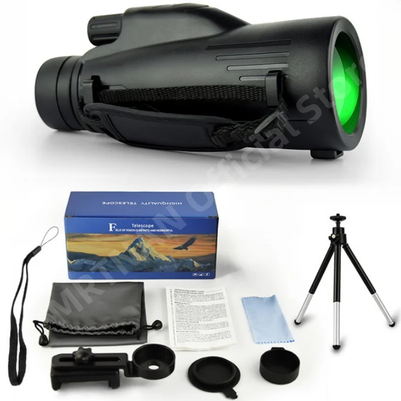 

12x50 Zoom 5000M HD Bak4 Portable Powerful Binoculars Long Range Professional Telescope Monocular Hunting Camping Bird Watching
