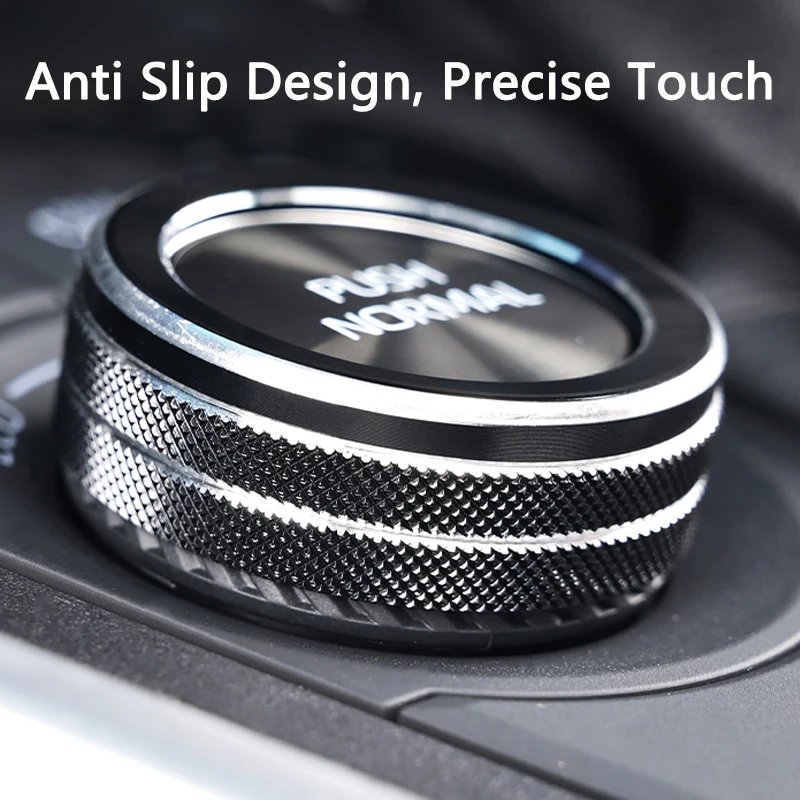 

QHCP автомобильная ручка кондиционера, ручка режима привода, кольцевая крышка, кнопка переключения, отделка из сплава, подходит для Toyota RAV4 2020-2025, 4WD, аксессуары