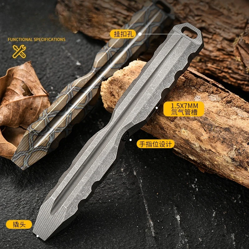 Titanium Alloy Portable Crowbar Anti-hanging Tool EDC Multi-functional Personalized Design High-end Tool