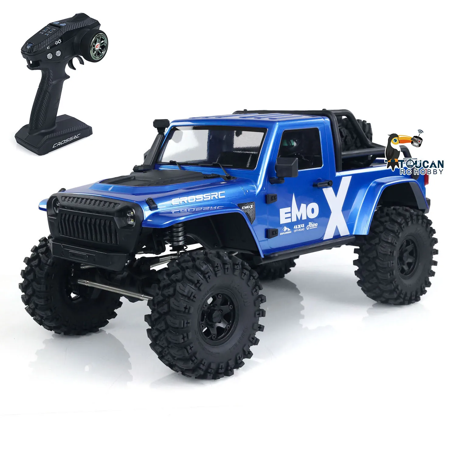 US Stock 1/8 CROSSRC EMOX Remote Control Off-road Vehicles Painted Finsish RC Crawler Car 4WD RTR Model Toys 2Speed Transmission