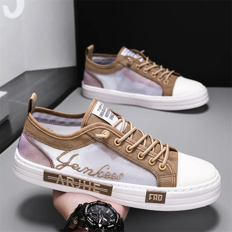 YRZL Men's Sports Shoes Comfortable Walking Shoe Casual Sneakers Non Slip Male Sneaker Breathable Skateboarding Shoes