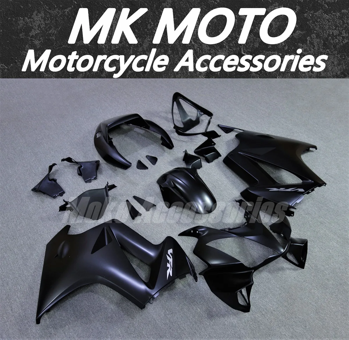 Motorcycle Fairings Kit Fit For Vfr800 2002 2003 2004 2005 2006 2007 2008 2009 2010 2011 2012 Bodywork Set New Matte Black