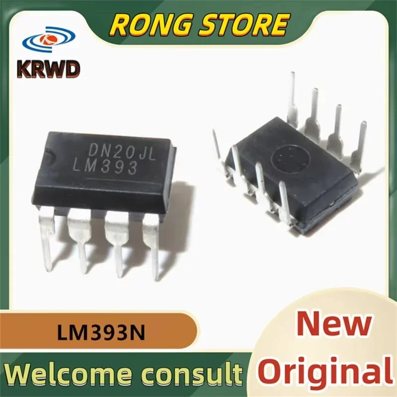 10PCS LM393N New original LM393 DIP-8