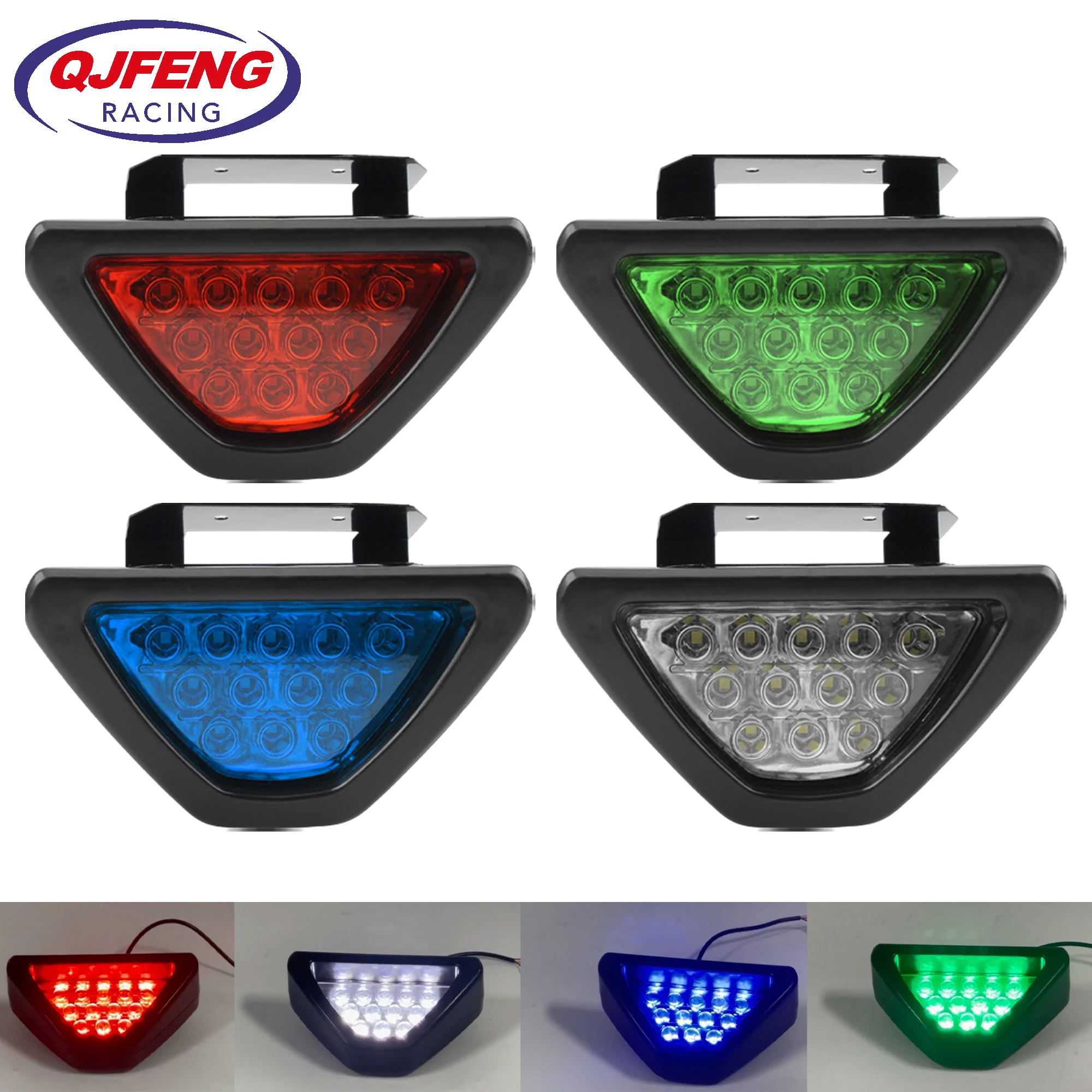 

Motorcycle Warning Light Triangle LED Flash Bulbs Tail Light Motorbike Fog Lamp Car Brake Light Universal Accessories