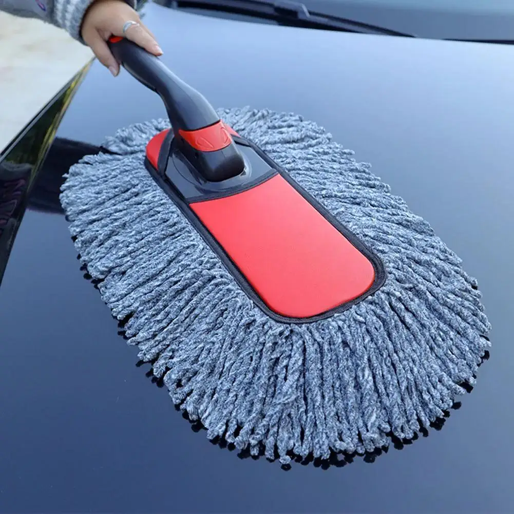 Car Duster Exterior with Extendable Handle Car Cleaning Tool Dust Remover Soft Non-Scratch Cleaning Brush For Car Home Dusting