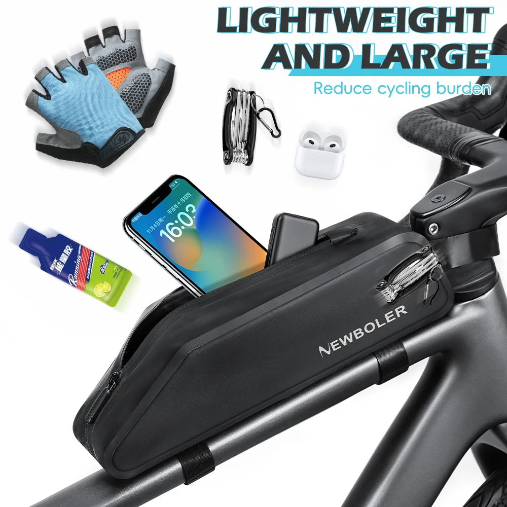 NEWBOLER 2,5L Fahrradrahmen-Vorderrohrtasche Fahrrad-Packtasche MTB Rennrad-Werkzeugtasche Fahrrad-Oberrohrtasche Fahrradzubehör – Detail 6