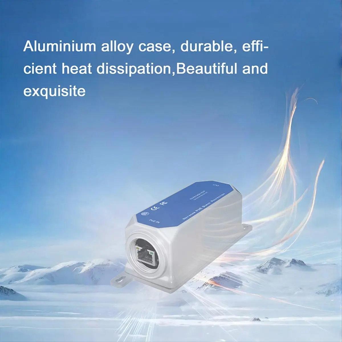 A003 خارجي متعدد جيجابت POE عرام حامي مقاوم للماء IP67 10KV SPD صواعق الحماية من البرق 10G