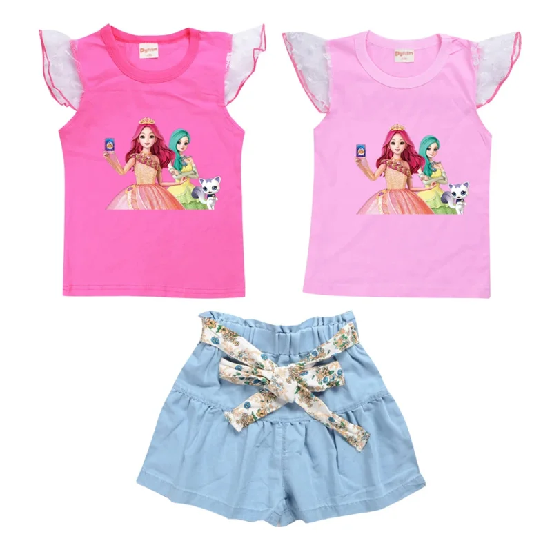 Geheime Jouju Meisjes Kleding Set Zomer Kids Tshirt Rok Casual Sport Pakken 2 Stuks Gekleed Prinses Outfits Kinderkleding