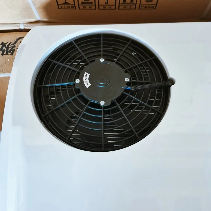 أنظمة تكييف الهواء الأخرى المقصورة النائمة شاحنة صغيرة على السطح 12 فولت شاحنة وقوف السيارات مكيف الهواء للشاحنة #4