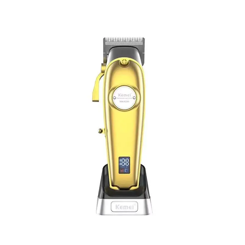 Kemei – tondeuse à cheveux électrique rechargeable pour salon de coiffure, avec écran lcd KM-K53S, charge rapide, longue durée d'utilisation