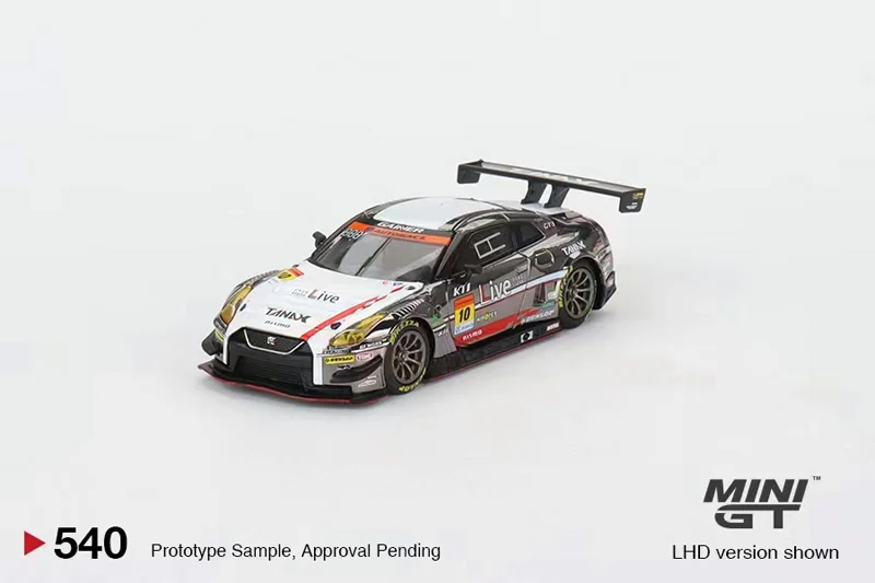 TSM MINI GT #540 giappone Limited 1:64 Nissan 10 R35 GTR NISMO SUPER GT modello di auto in lega pressofusa