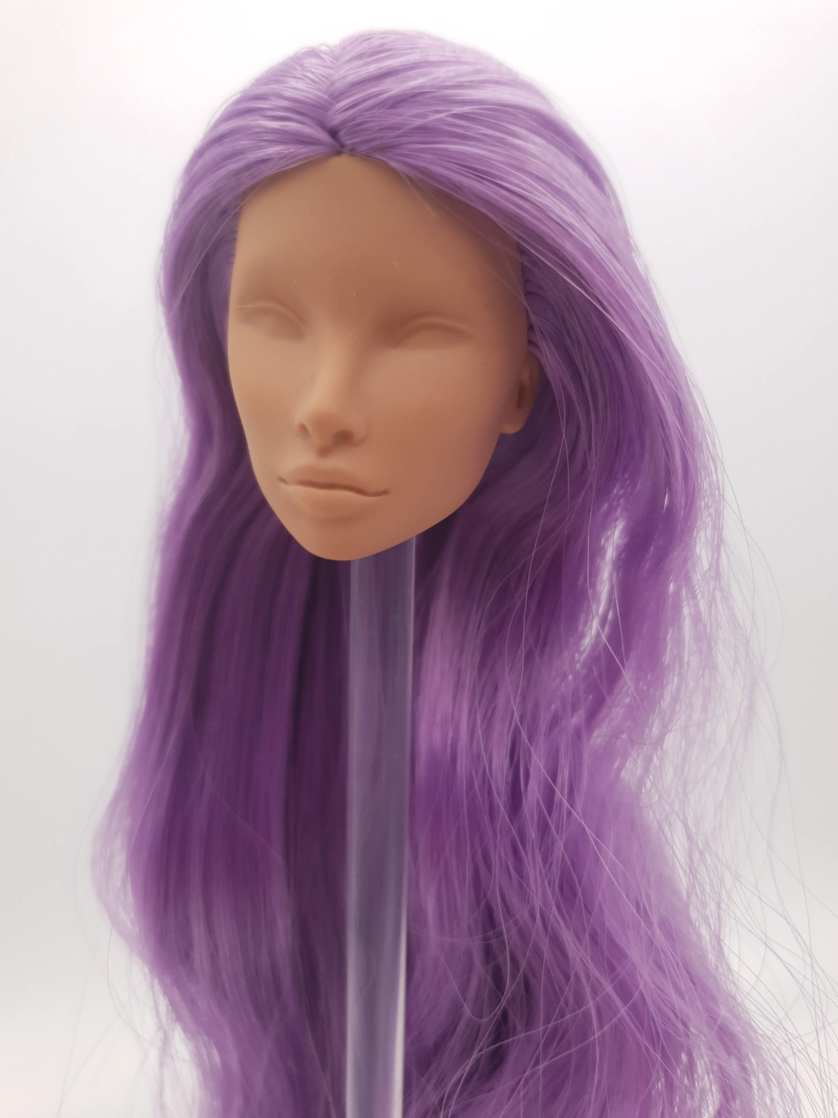 

Fashion Royalty Purple Hair Rerooted Nu.face Natalia Fatale Integrity Unpainted Doll Head