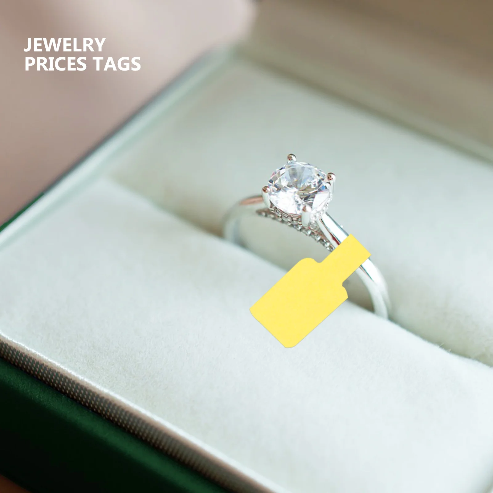 

100 шт., ценники для ювелирных изделий, прочные клейкие этикетки для колец, ожерелий, браслетов, серег, ценники для ювелирных изделий