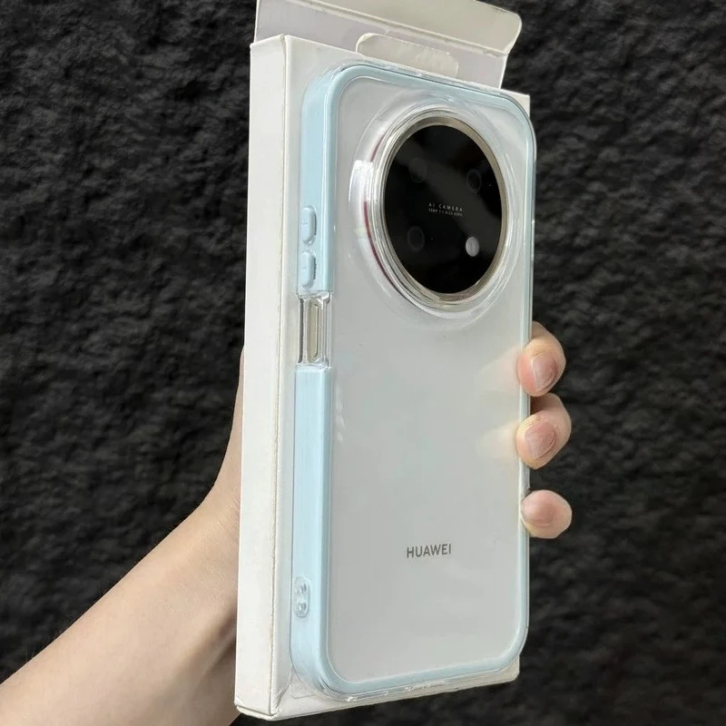 Чехол для Huawei Nova 15 Max, новый, прозрачный, 2-в-1, с большим вырезом, мягкий, противоударный, для Huawei Enjoy 90Pro Max Funda