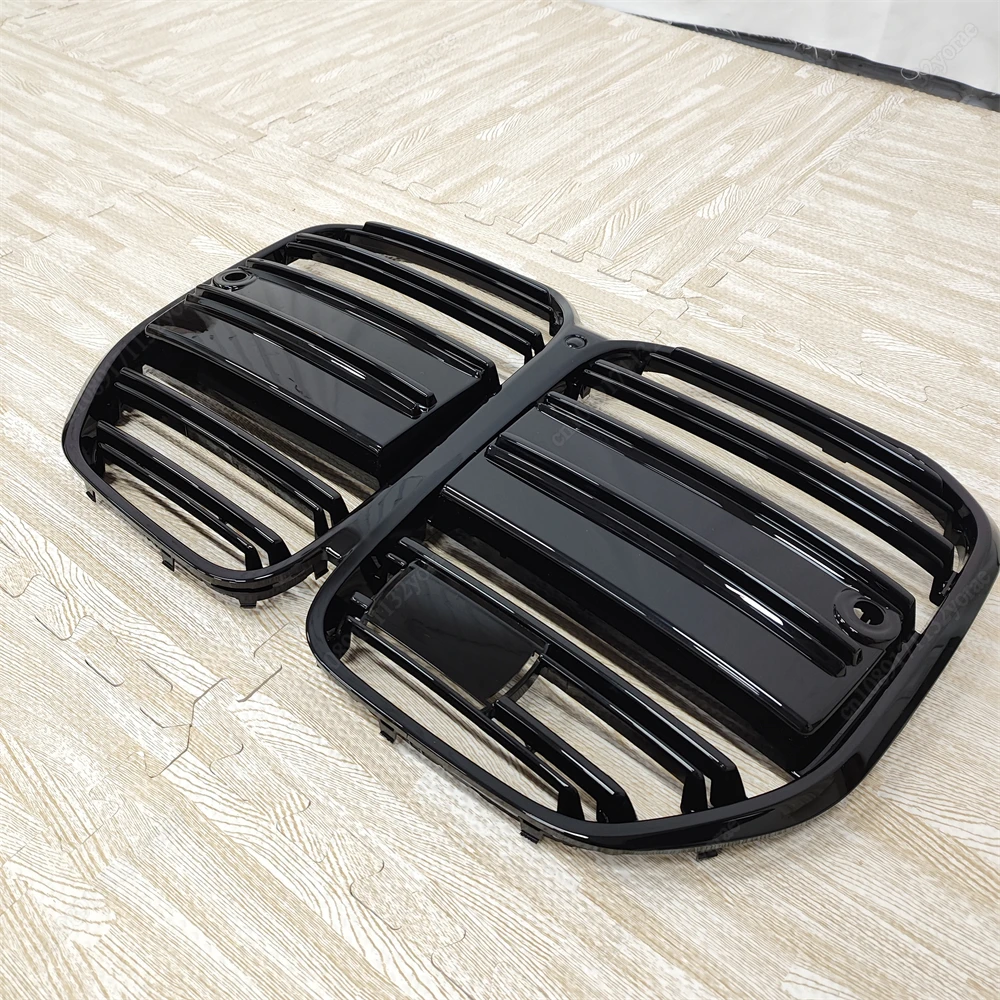 BMW 4 시리즈 G22 G23 M-스포츠 420i 430i 435i M440i 420d 2020-2025 차량 전면 중앙 그릴 더블 슬랫 바디킷 튜닝