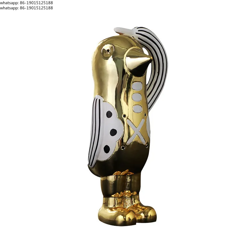 

Modern light luxury model room TV cabinet Home decoration Salute Cute creative abstract animal ornament