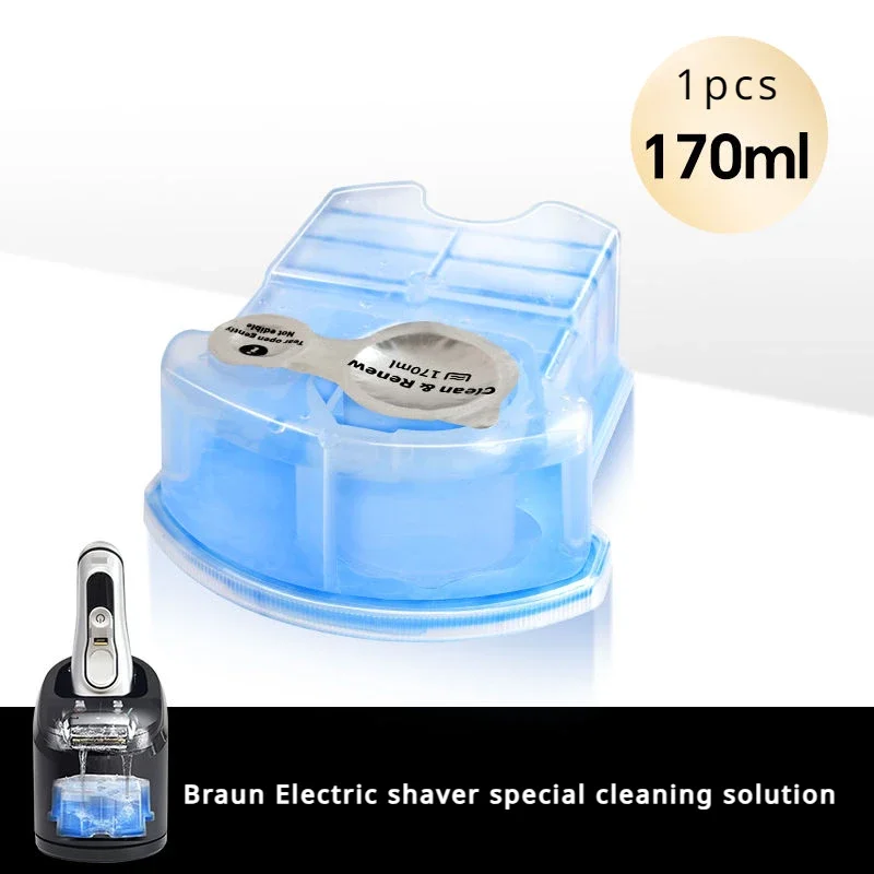 170ML new electric razor cleaning fluid for Braun 9050cc/CCR4 replacement cleaning Parts,Braun CCR4 Series5/7/9 accessories