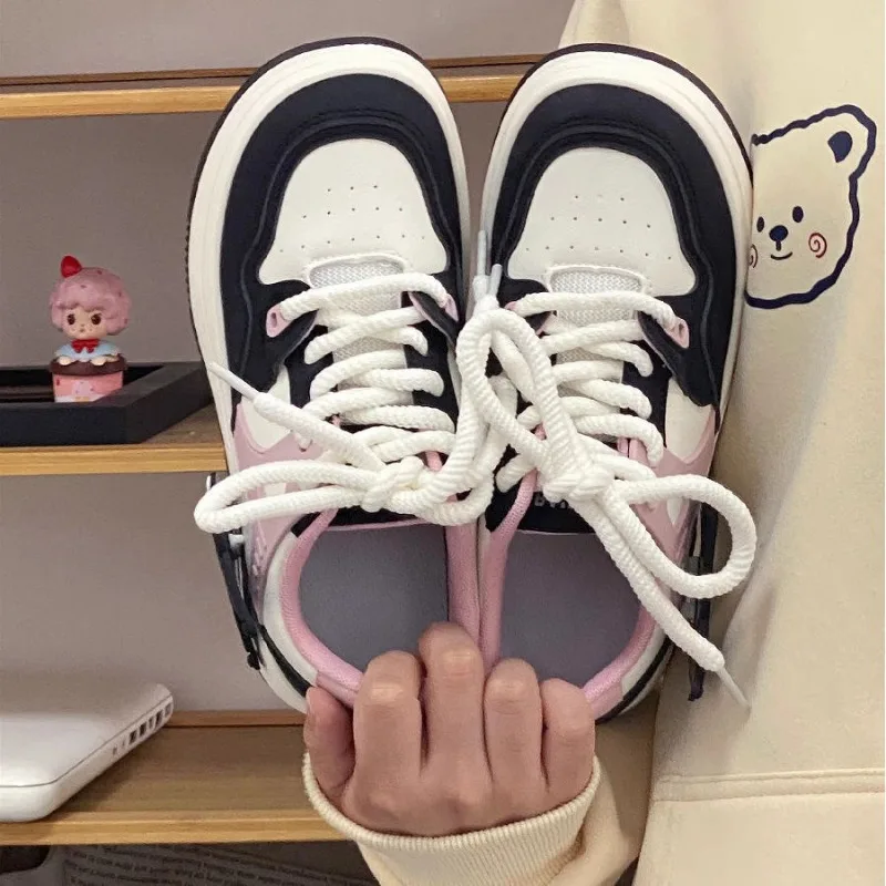 Original Kuromi Skateboard Shoes Platform Lightweight Spring Autumn New Student Versatile Sneakers Zapatos De Mujer Women Shoes