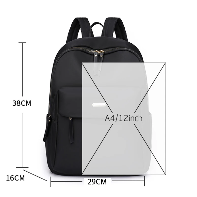 Mochila de gran capacidad para mujer, mochila de nailon resistente al agua, mochila multifuncional de moda para mujer, bolsa de viaje al aire libre